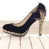 Gorgeous leopard high-heeled shoes  Frete Grátis